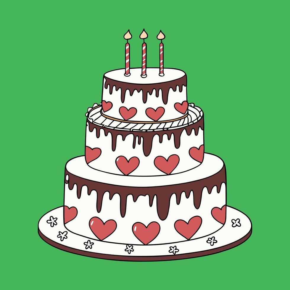 Layers of Birthday Happiness vector