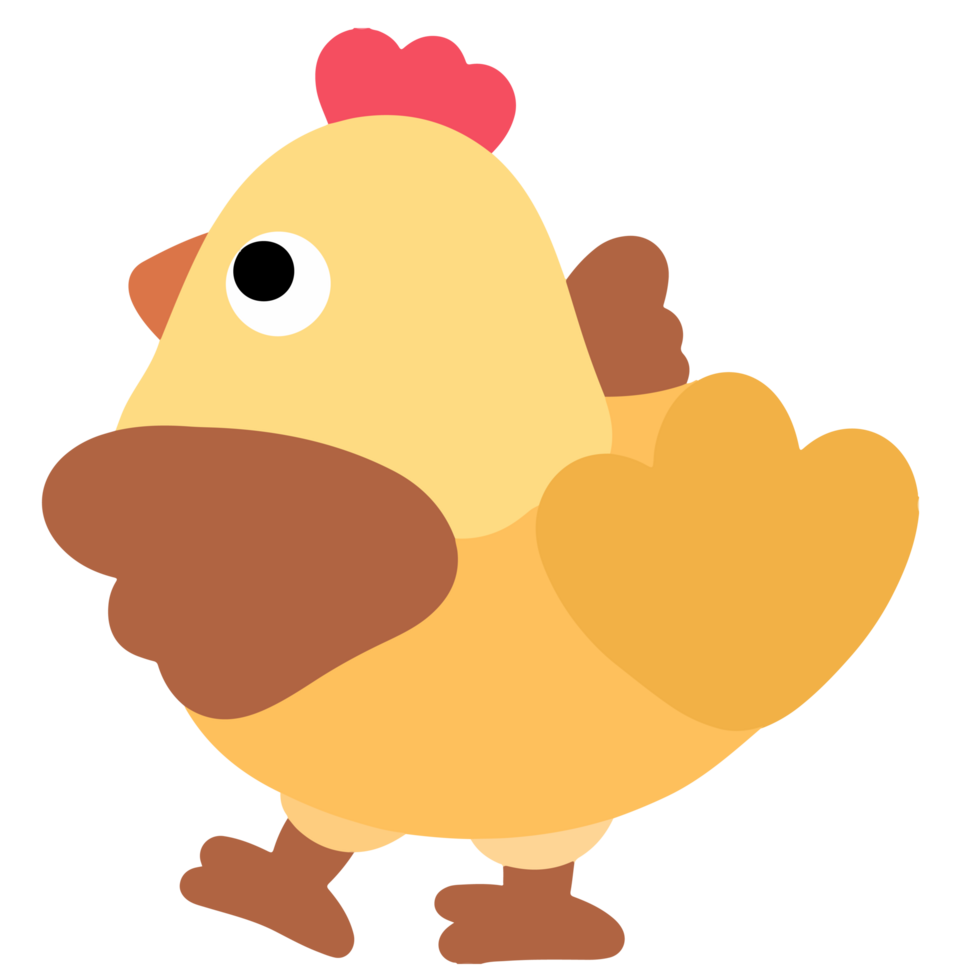 Cartoon Illustration of Chicken png