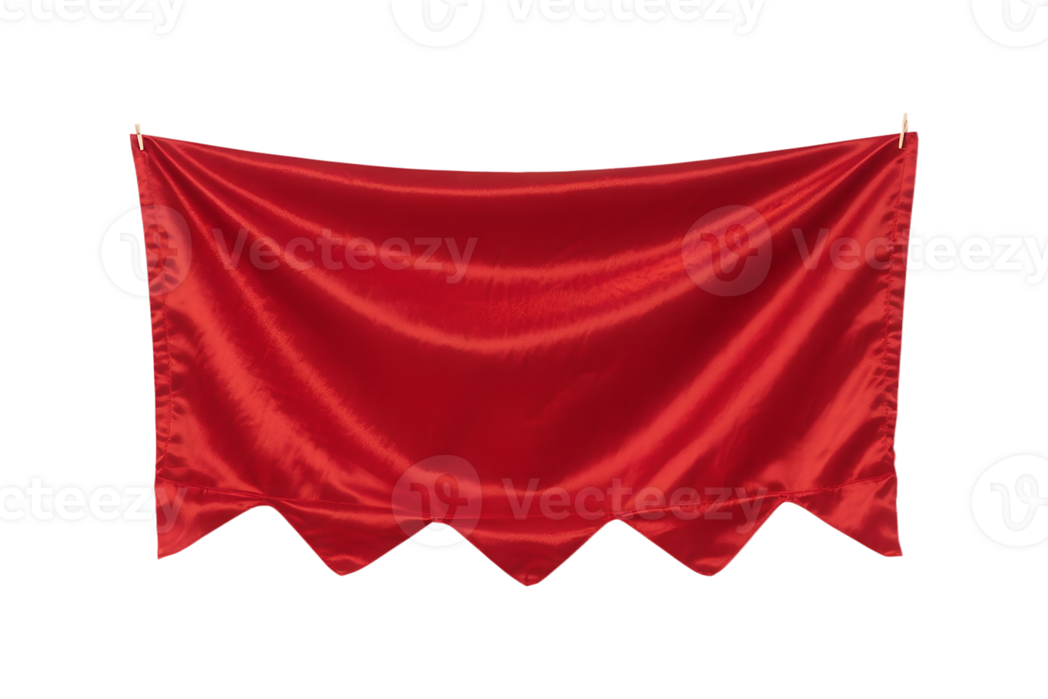 Red Fabric Cloth Banner, Red Satin Decorated Banner on event, advertising banner png