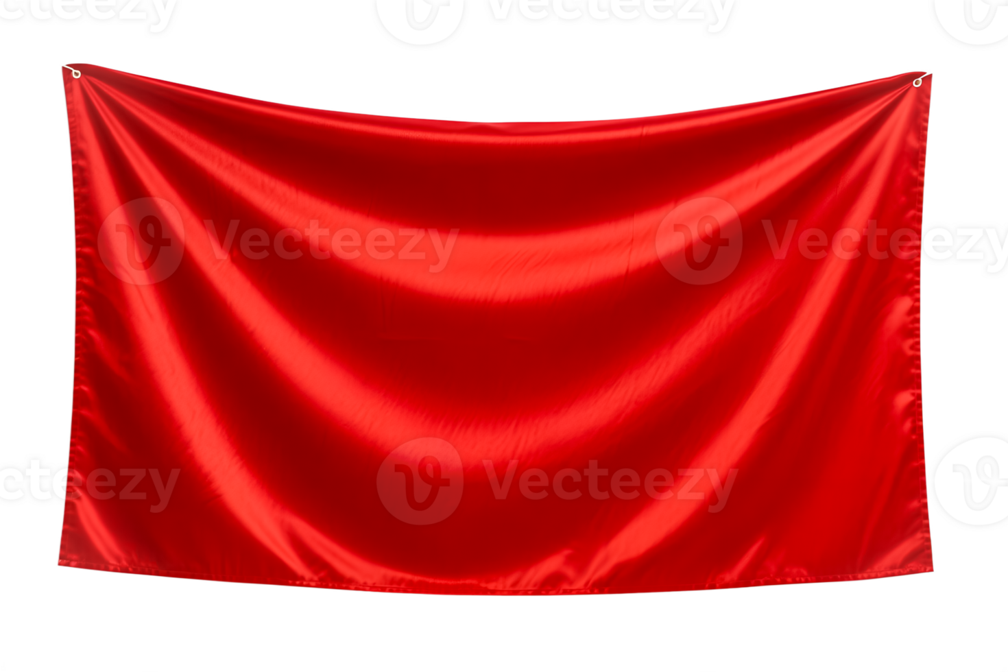 Red Febric Cloth Banner, Red Satin Banner on event, advertising banner, png