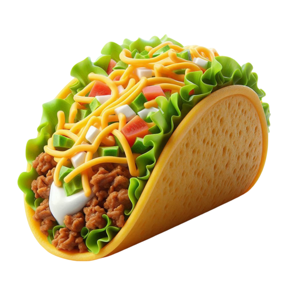 Crunchy Taco with Salsa png