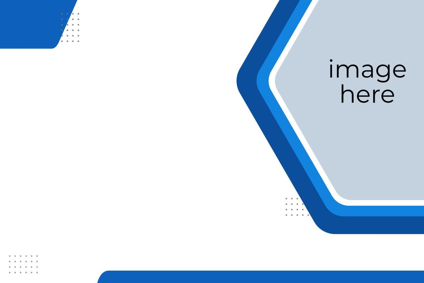 blue Clean and modern presentation slide with geometric elements vector