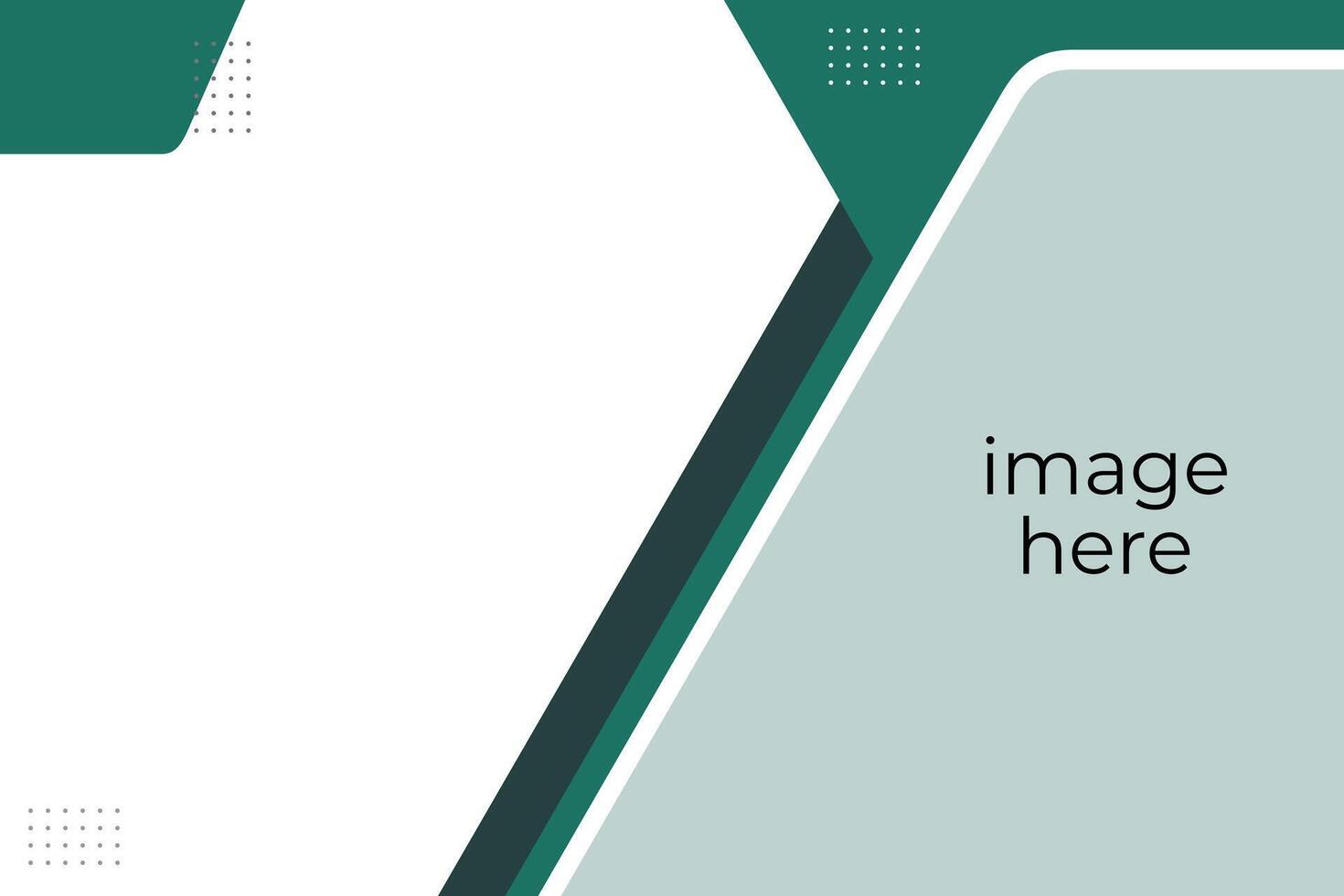 Modern green Abstract Presentation Slide Template vector