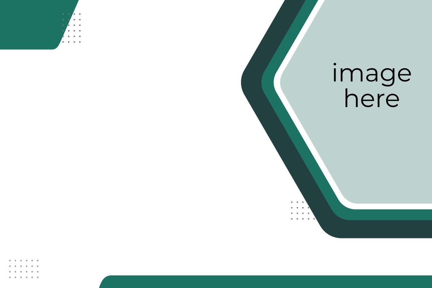 Modern Green Hexagonal Presentation Template vector