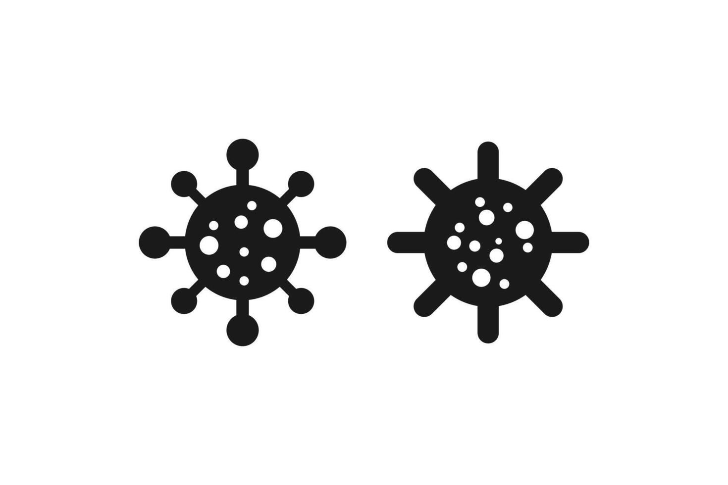 virus icon flat design vector