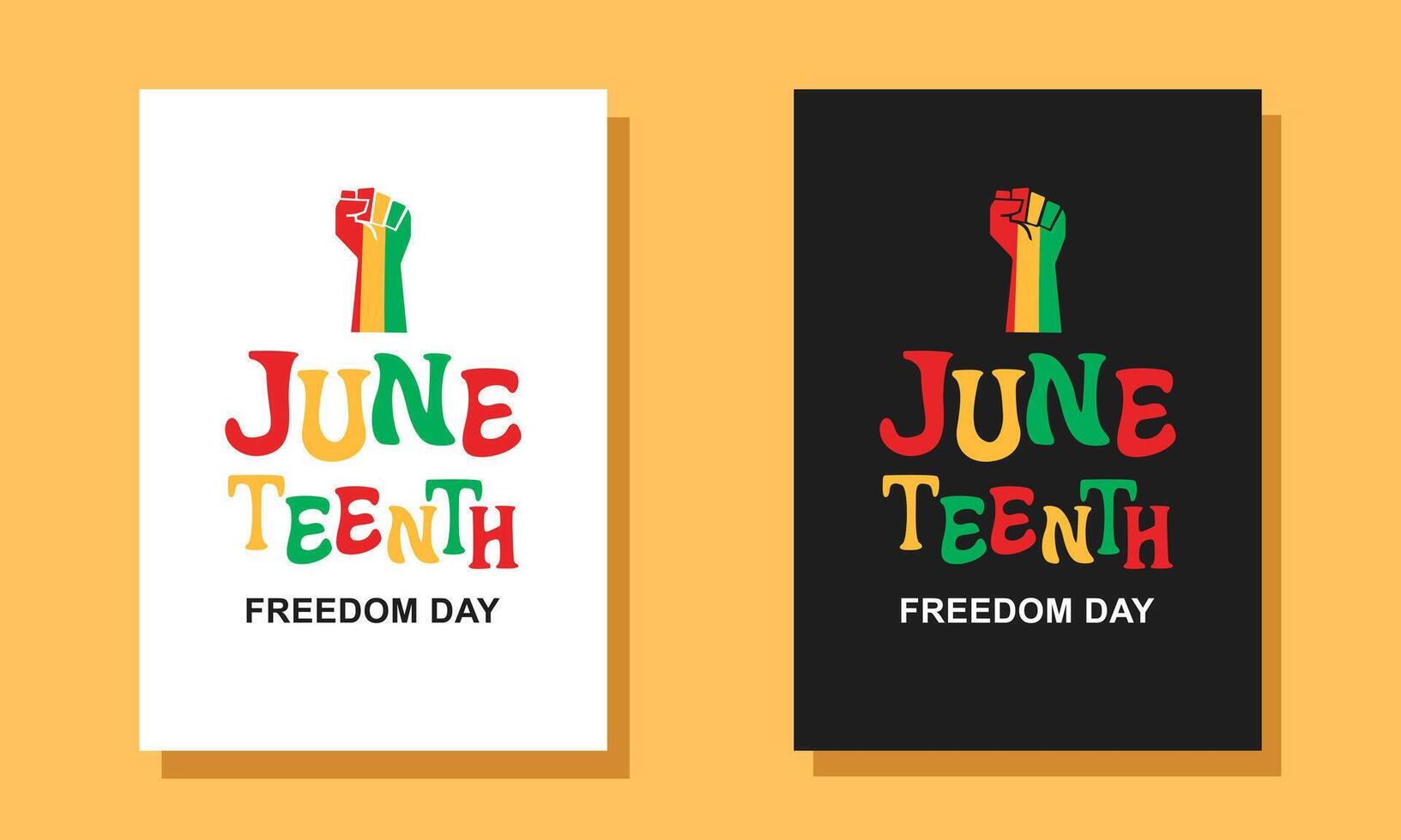 Juneteenth Freedom Day poster background. Juneteenth Emancipation Day banner. African American Independence Day vector