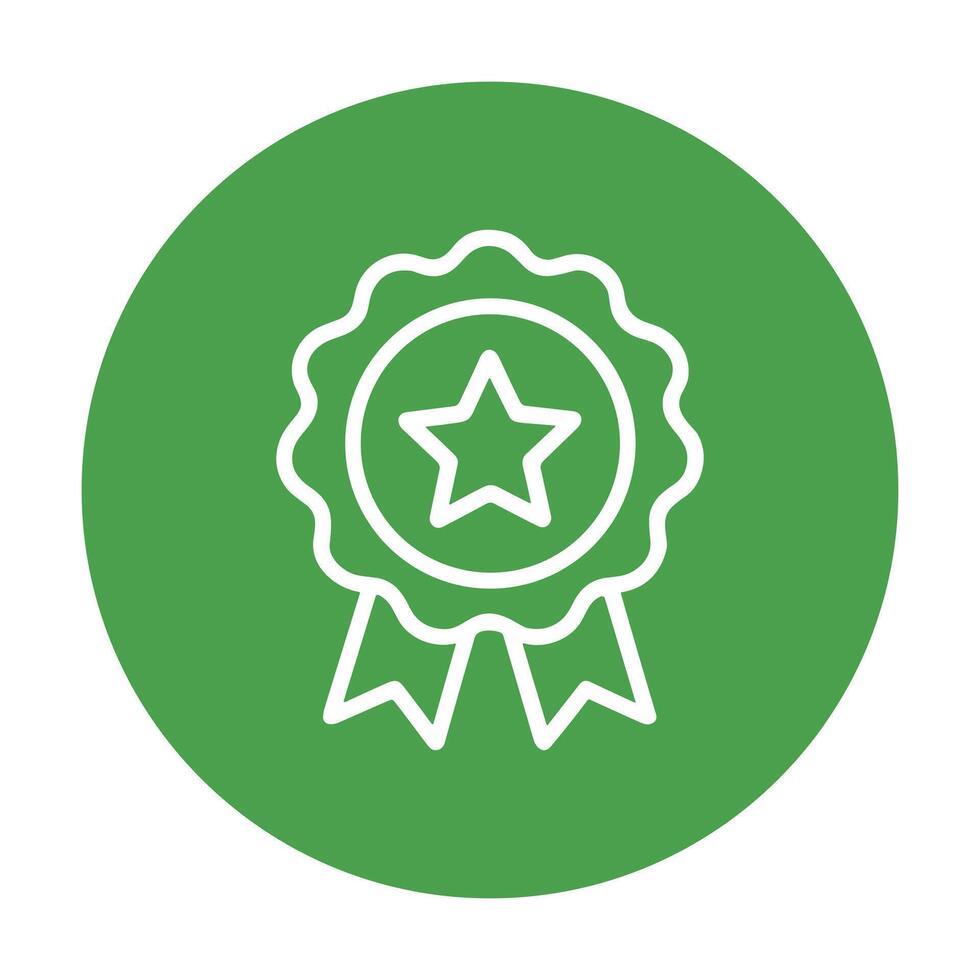 Award emblem with a star icon icon illustration element vector