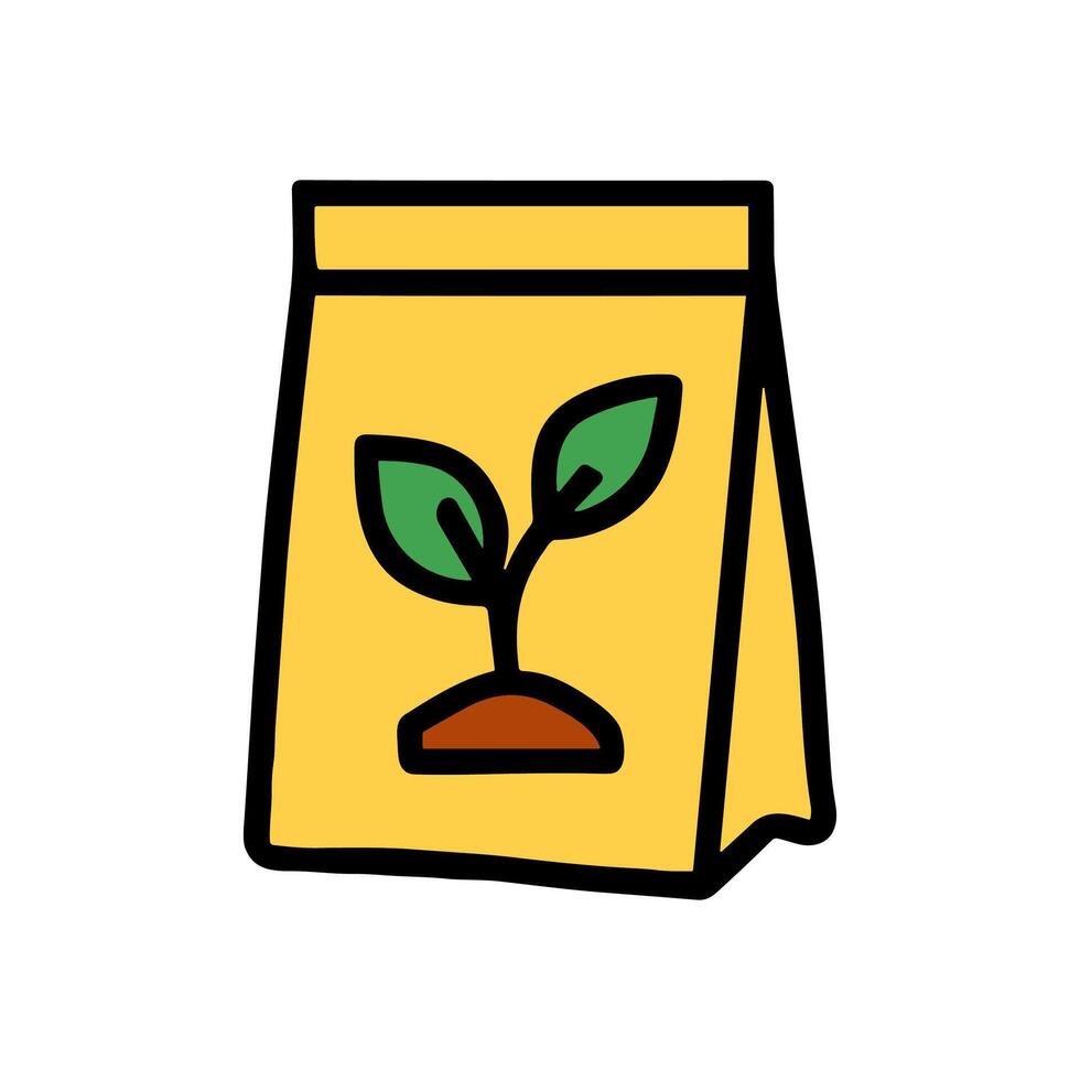 Seeds of potential a hopeful package icon illustration element vector