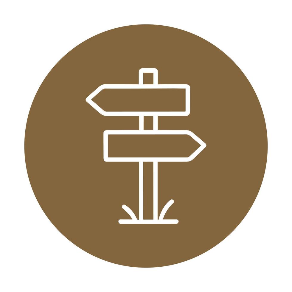 Crossroads navigation points choice direction icon illustration element vector