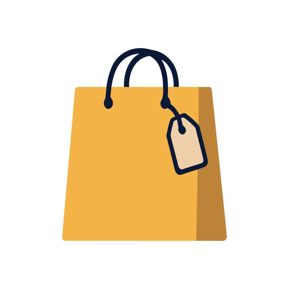 Shopping bag tag purchase purchase purchase illustration design element vector
