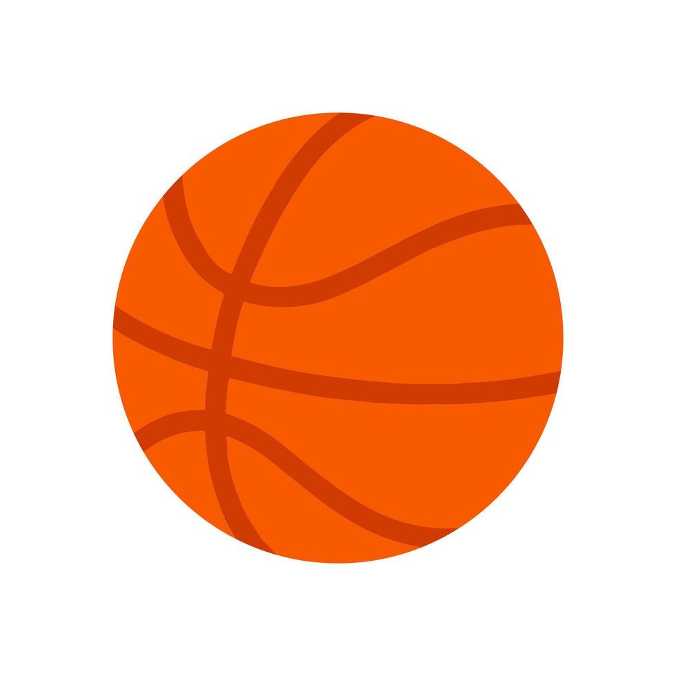 Orange sphere an active game ball illustration design element vector