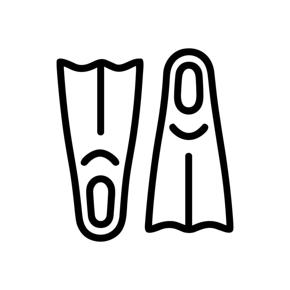 Diving fins ready for underwater adventures illustration design element vector