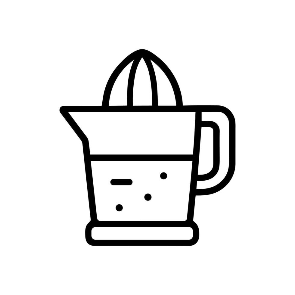 Juicer pitcher Black and white kitchenware icon illustration element vector