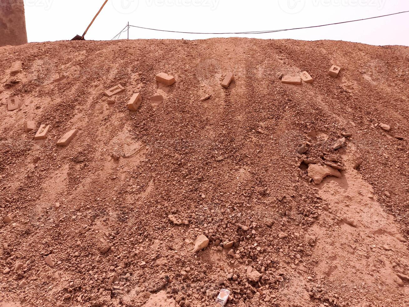 Soil at Brick Production House - Burned Soil - Red Soil photo