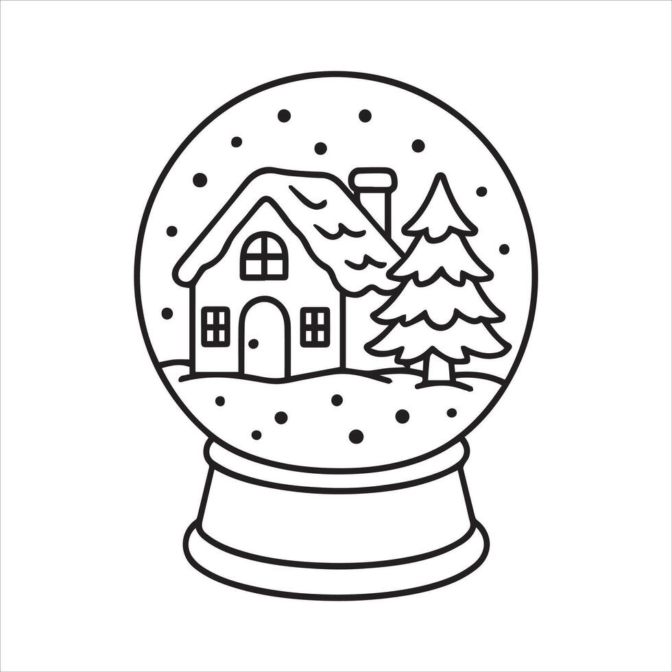 Christmas Magic Globe vector