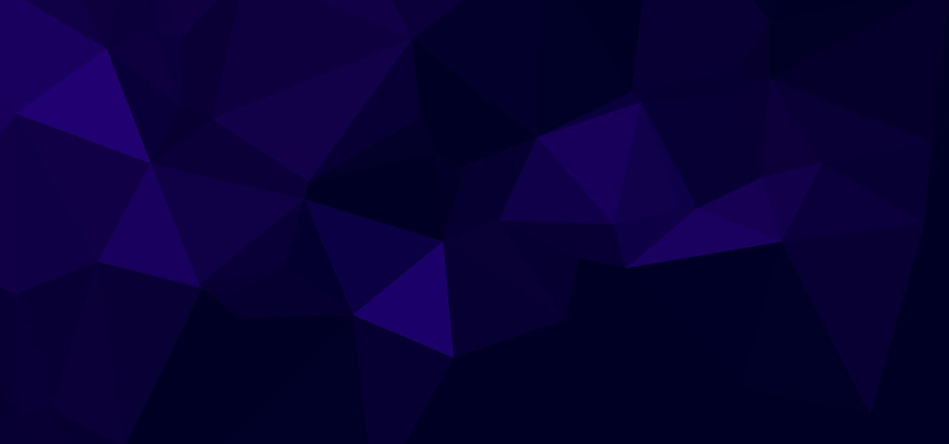 Deep blue abstract polygon background, geometric facets create texture vector