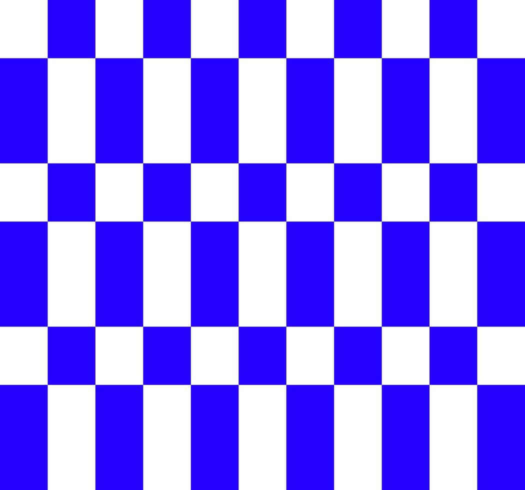 Checkerboard pattern consisting of alternating blue and white squares. vector