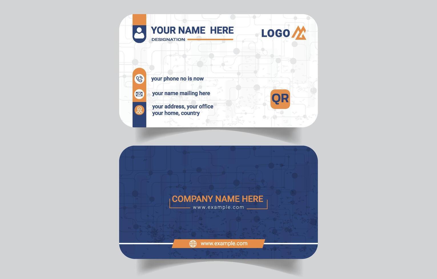 Stylish Business Card Design vector