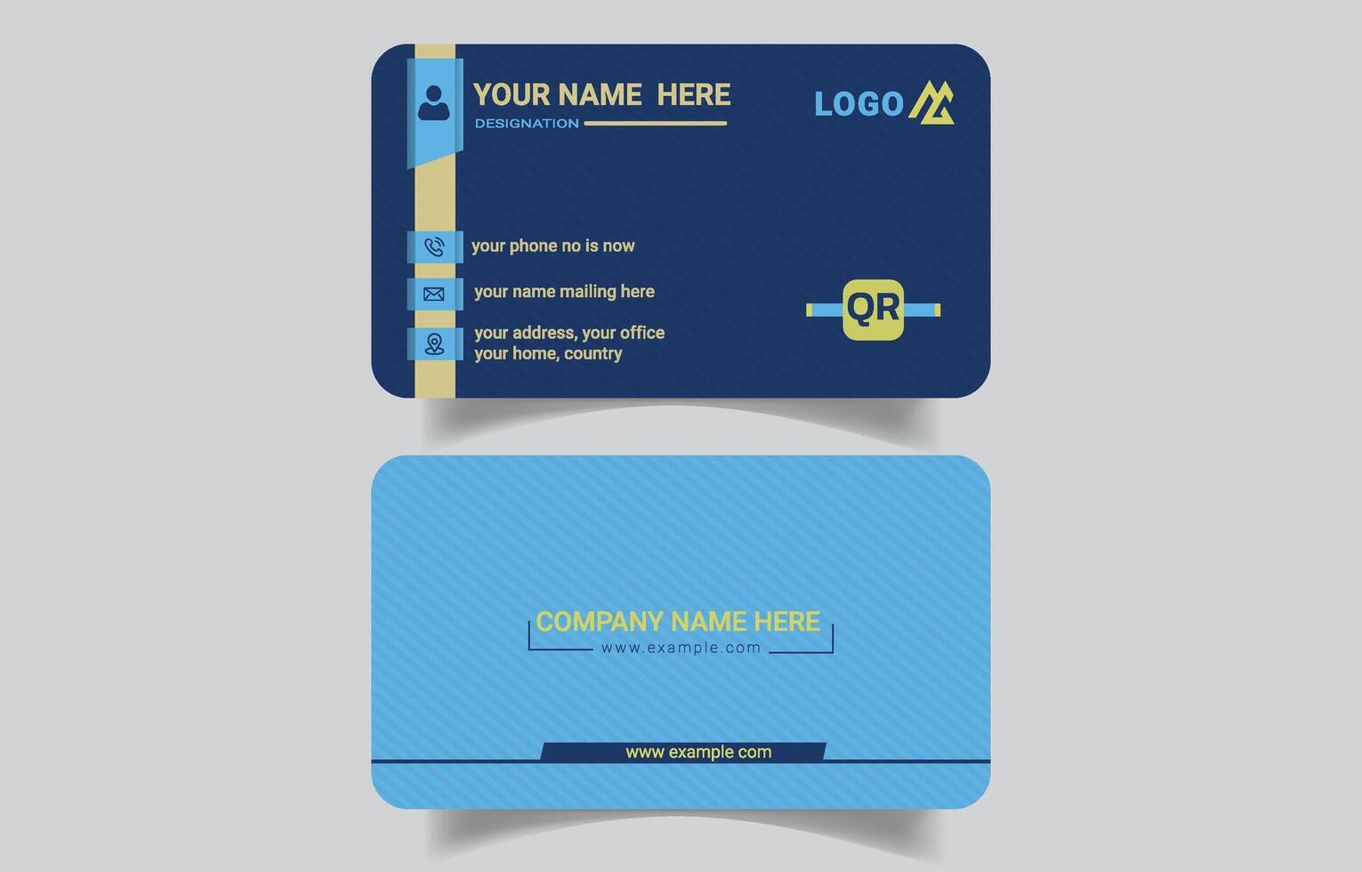 Innovative Stylish Business Card Design vector