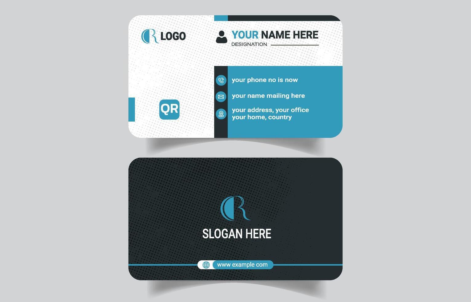Trendy Corporate Business Card Design Template vector