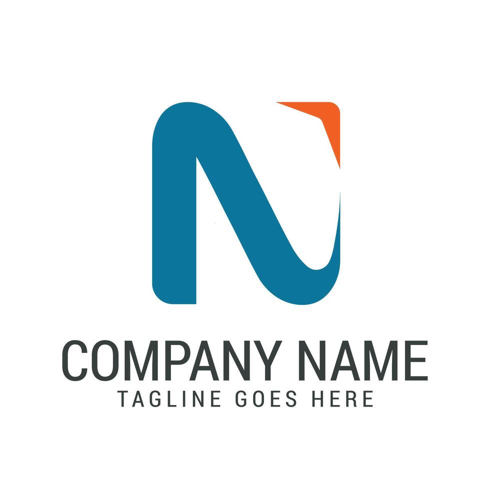 Creative Letter N Send Modern, and Elegant Logo Design vector