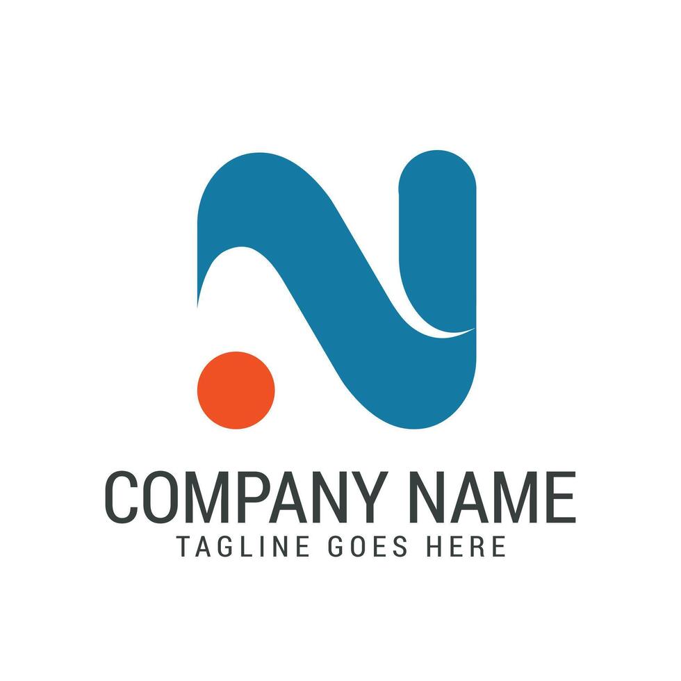 Creative Letter N Modern, and Elegant Logo Design Templates vector