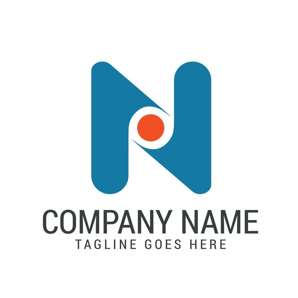 Creative Letter N Web Modern, and Elegant Logo Design Templates vector