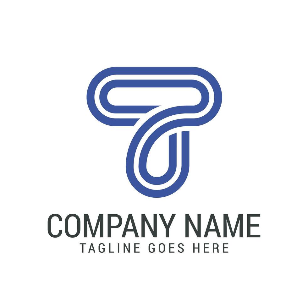 Creative Letter T Road Modern, and Elegant Logo Design Templates for Business vector