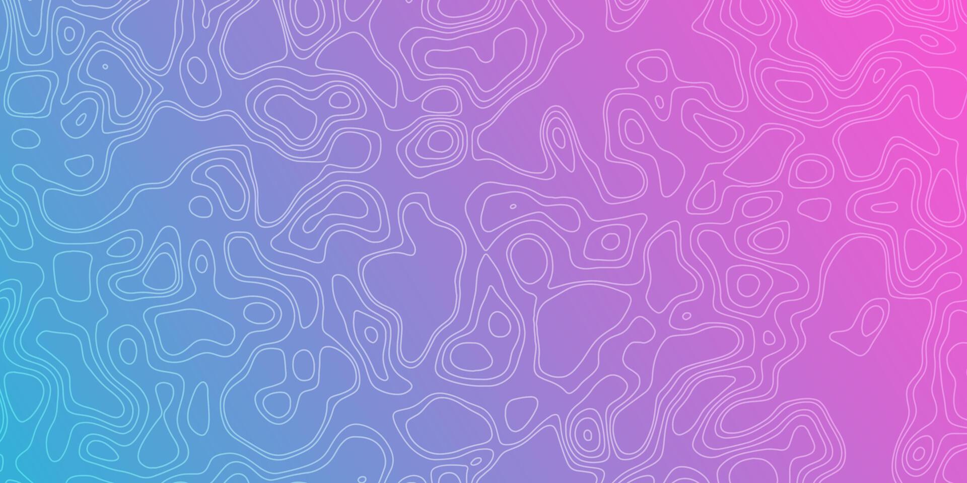 Abstract contour lines create a colorful gradient background with topographic features vector