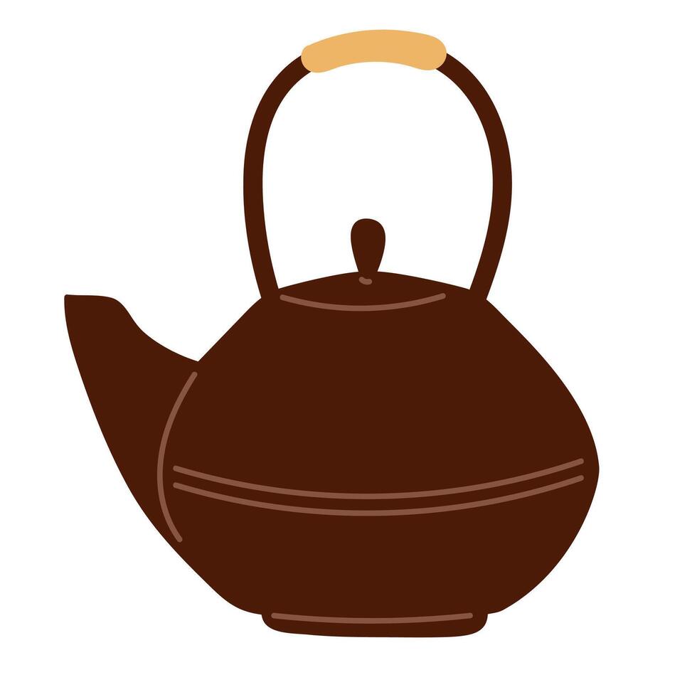 Whistling kettle resting on a kitchen countertop during afternoon tea preparation vector