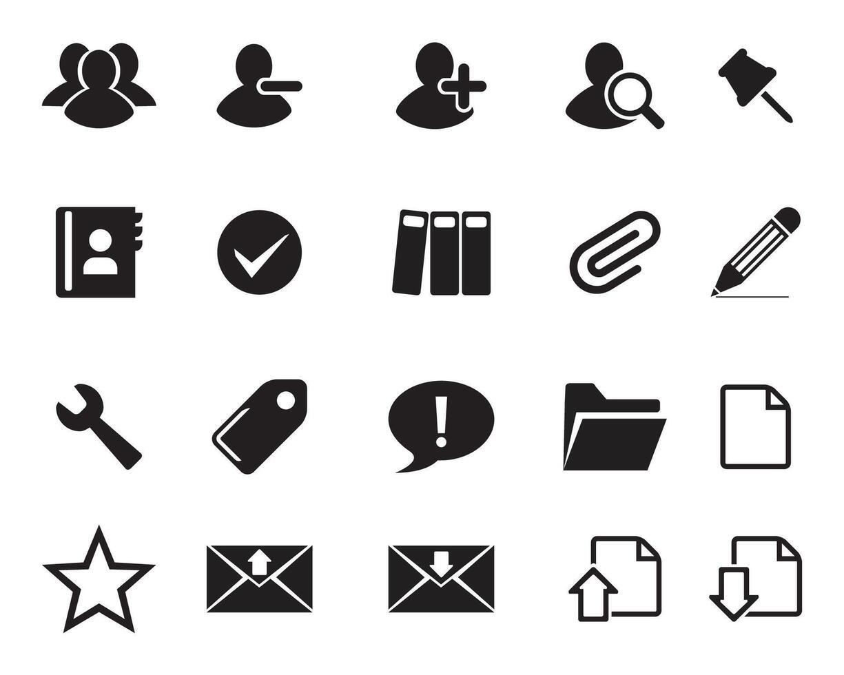 Web icon set symbol . flat editable isolated set of icons vector