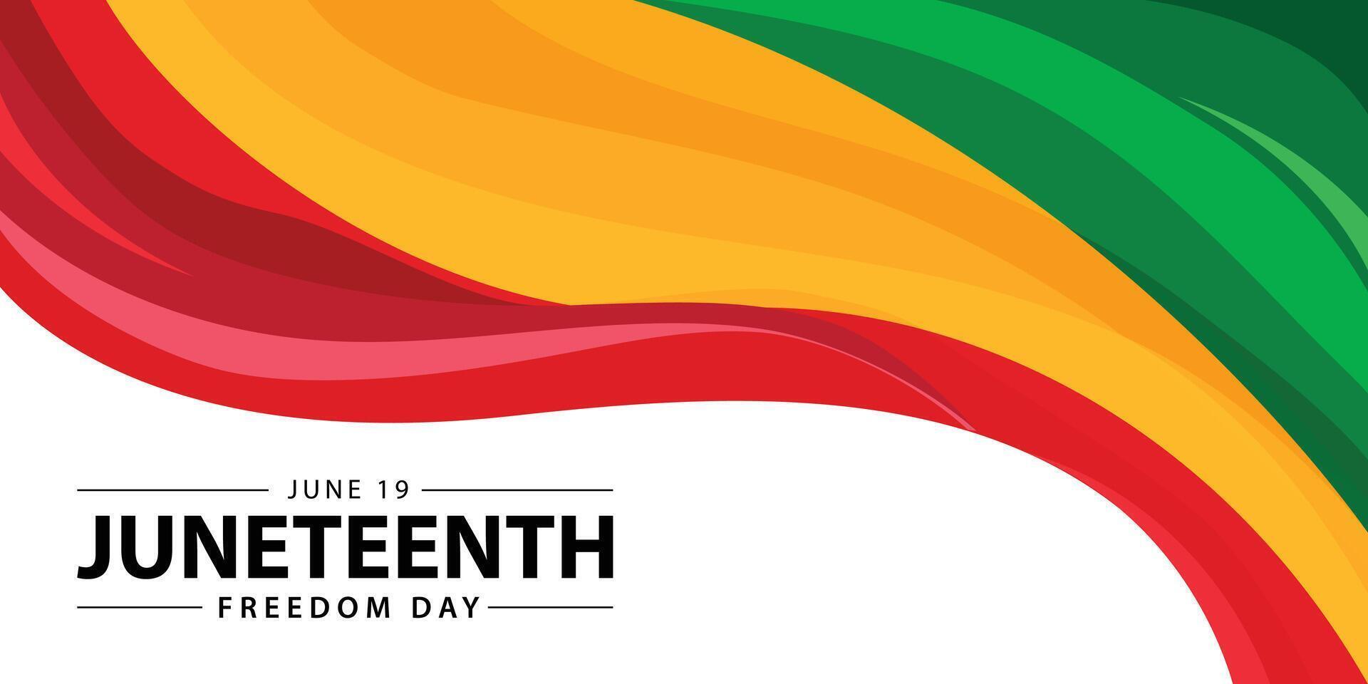 Juneteenth independent day banner design. celebration of african american history day design vector