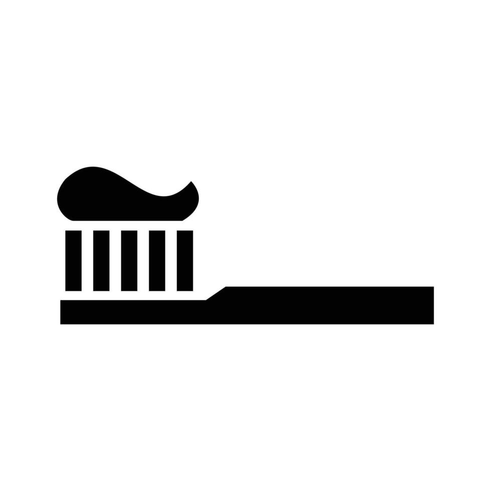 Toothbrush icon.Toothbrush symbol design. Toothbrush with toothpaste vector