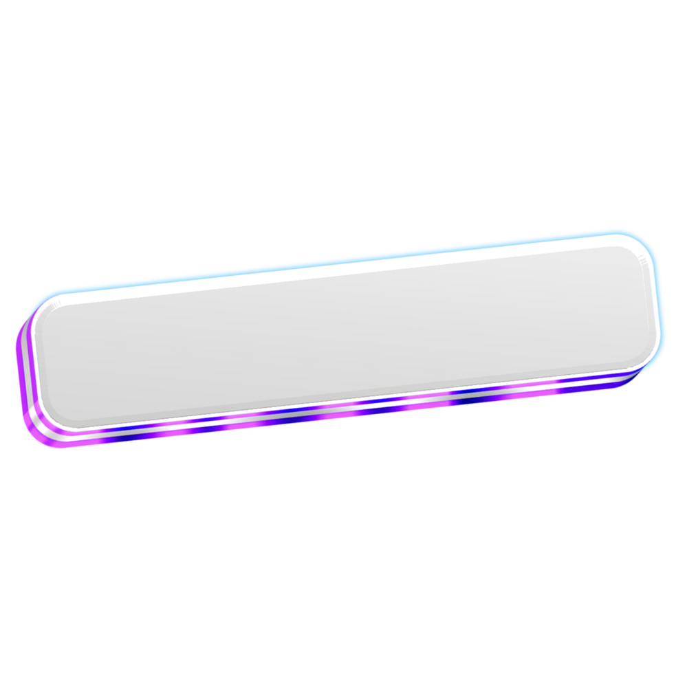 3D Lower Third Element with Shadow Effect png