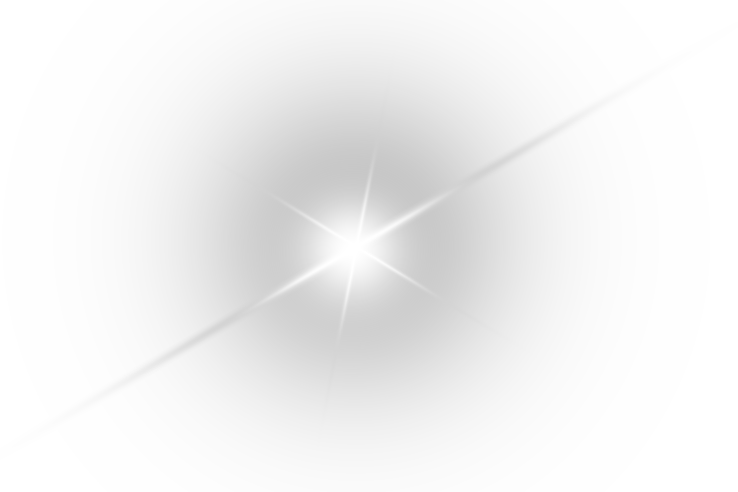 White Sparkle Lens Flare Light Effect on Transparent Background png