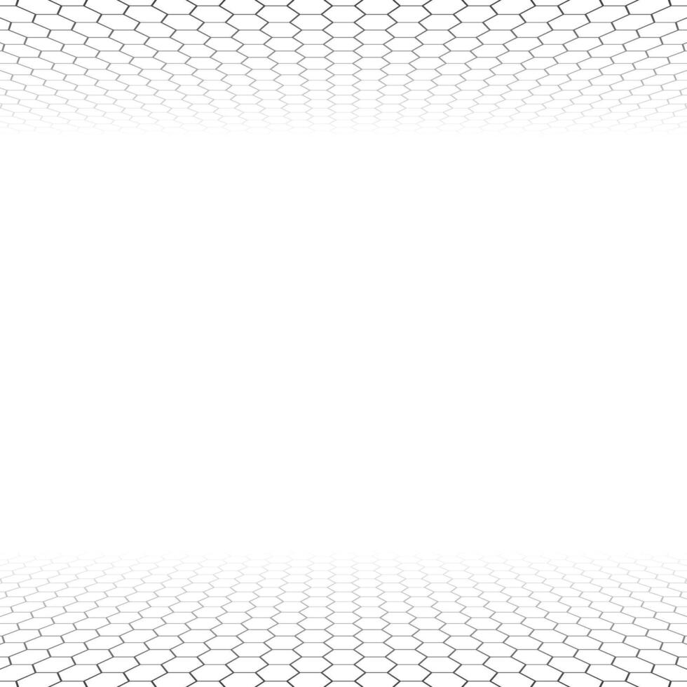 Abstract Futuristic Hexagonal White Background Pattern Design vector