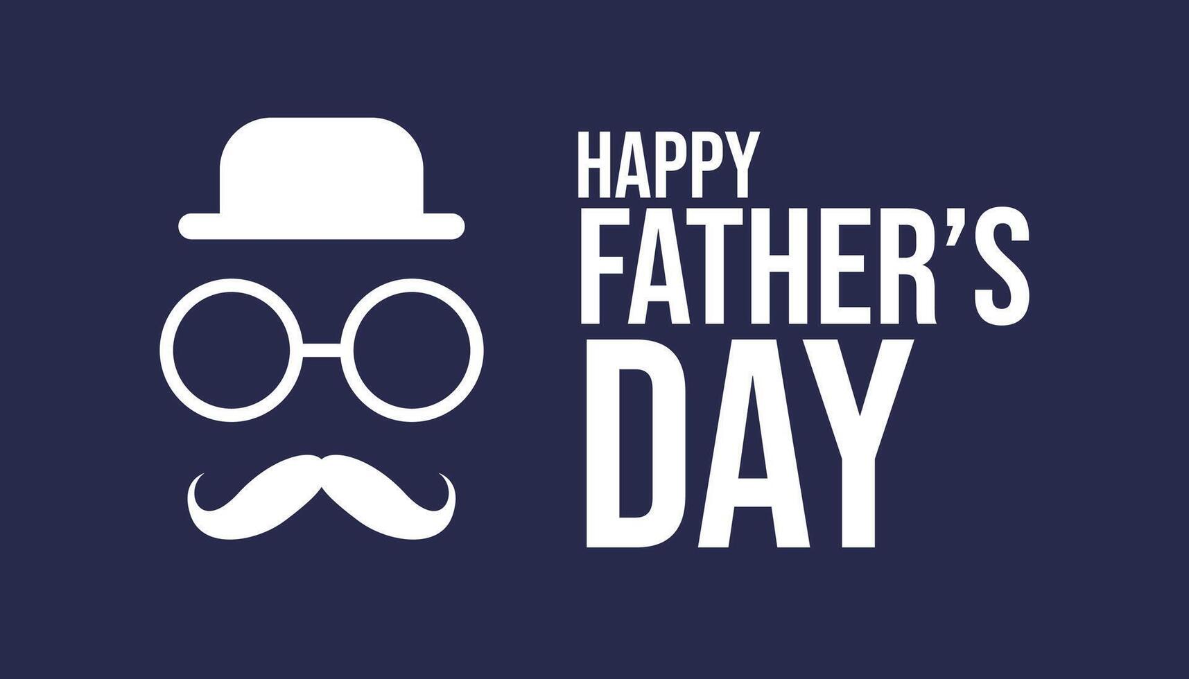 Happy Fathers day background poster design. vector