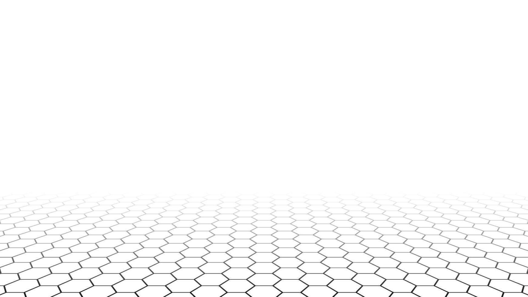 Futuristic Hexagonal White Background Digital Pattern Design vector