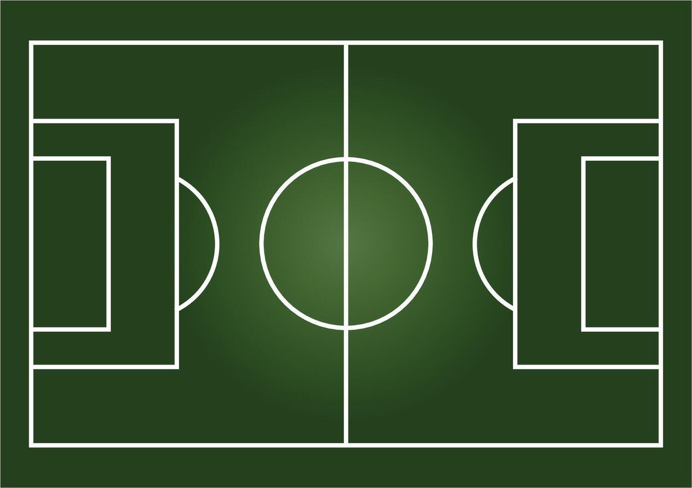 Football ground or field illustration. Football or soccer ground pitch top view vector
