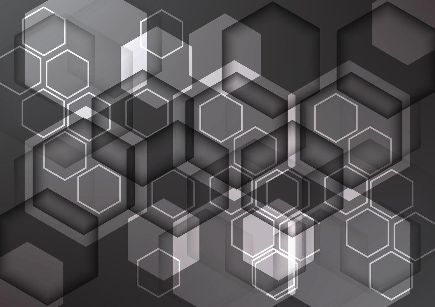 Hexagon geometric technology abstract background. Graphic for signal connection online and futuristic internet concept vector