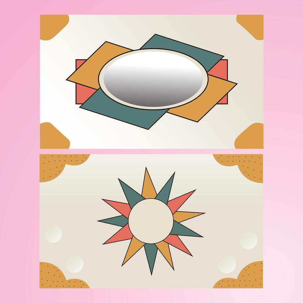 Flat design retro pop art style background. Comic rays illustrations in retro style. vector