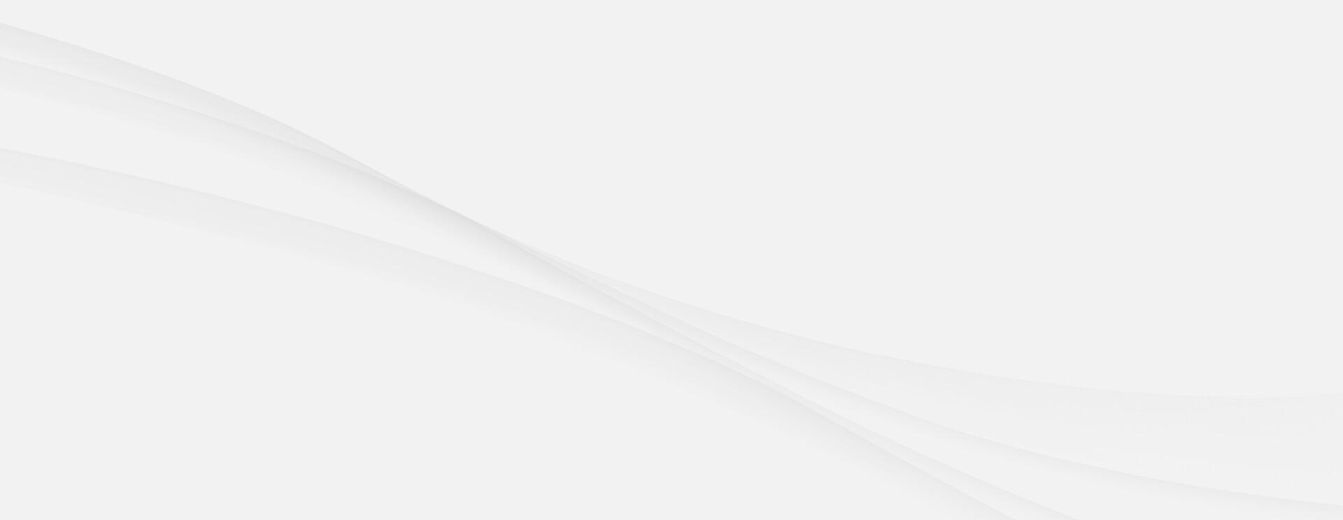 White gray wavy curves modern minimalist abstract background vector