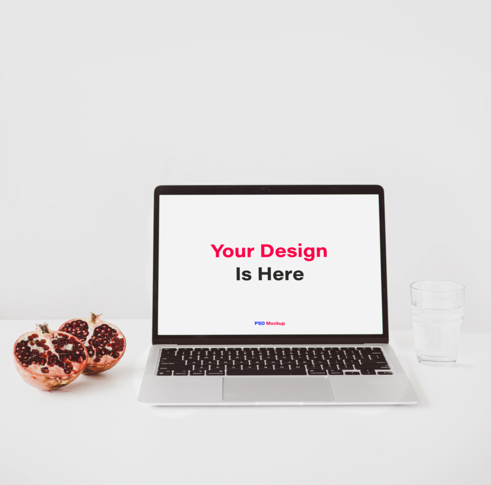 Laptop Mockup for Web Projects psd