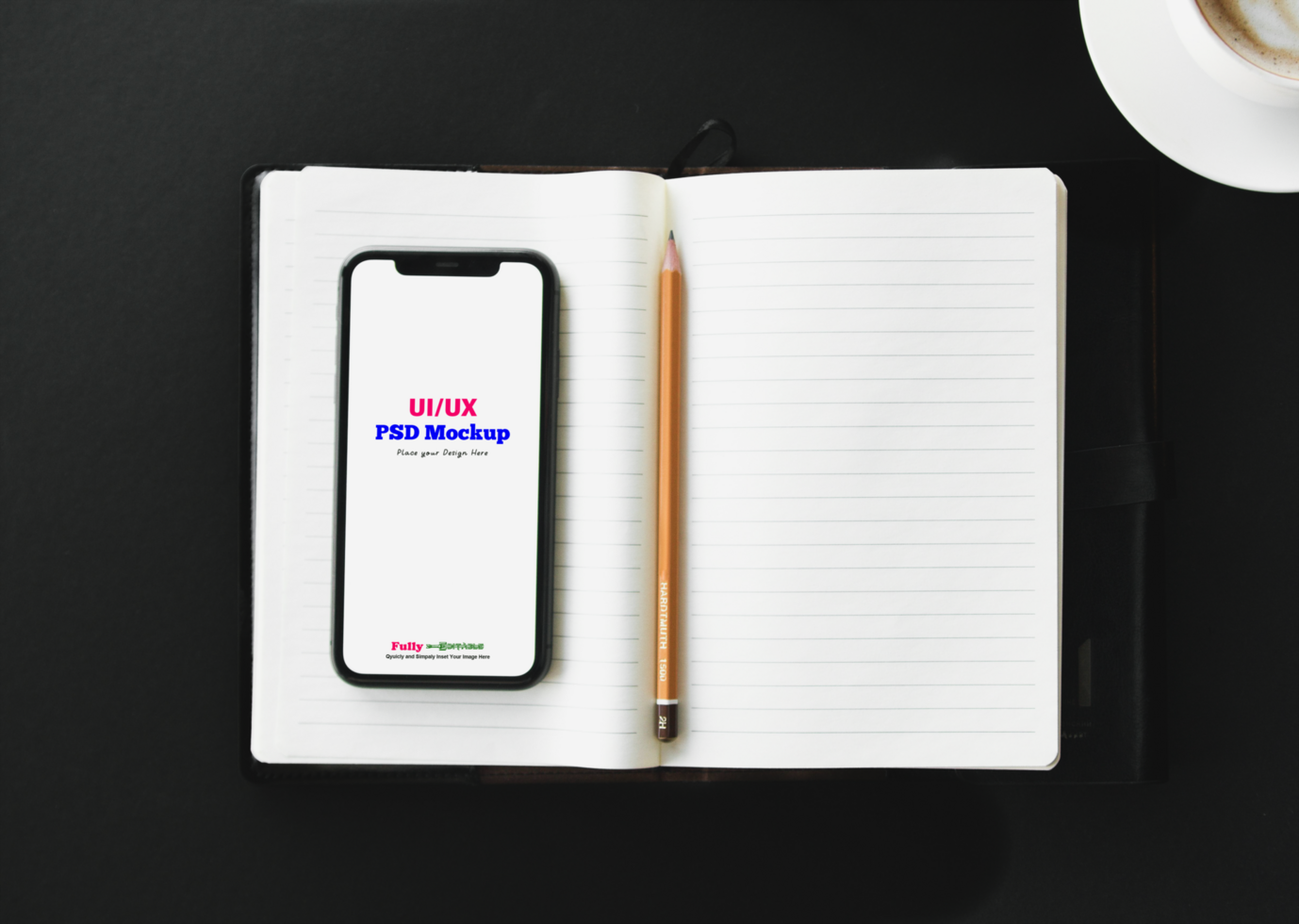 Realistic Smartphone App Mockup Design psd
