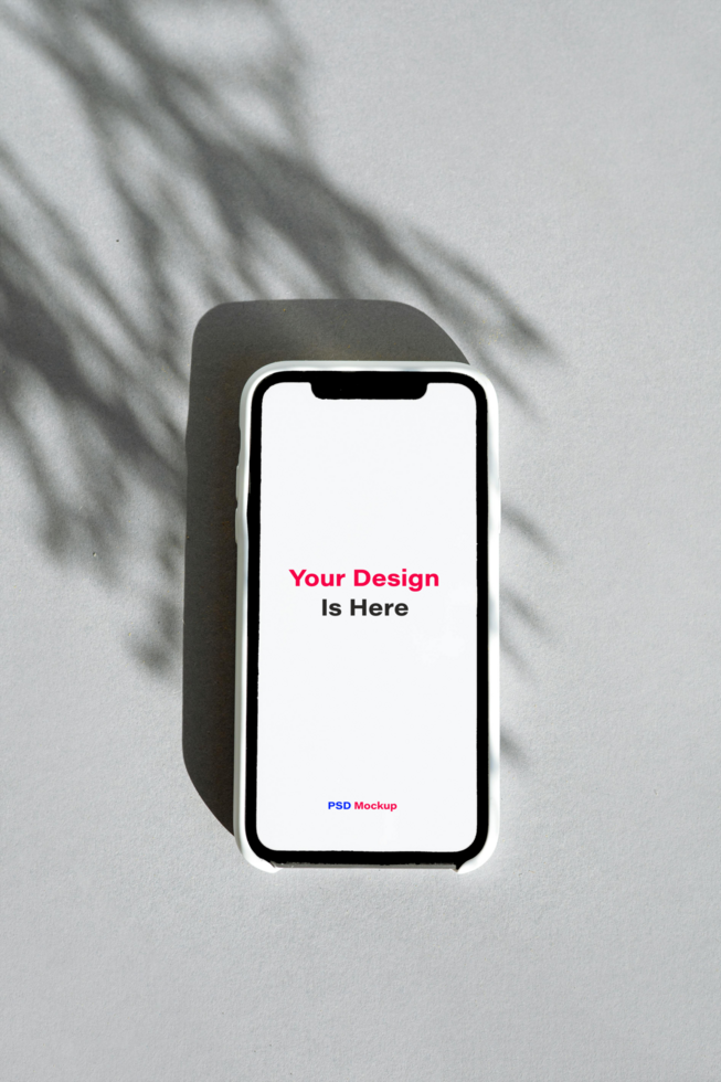 Smartphone App Wireframe Mockup psd
