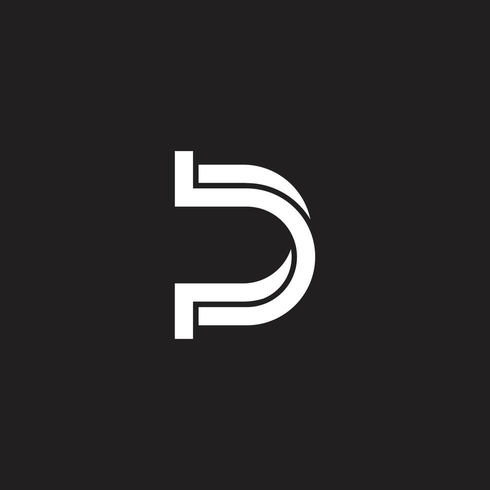 Monogram Letter BP PB Logo Design , Modern and Minimalist Logotype. vector