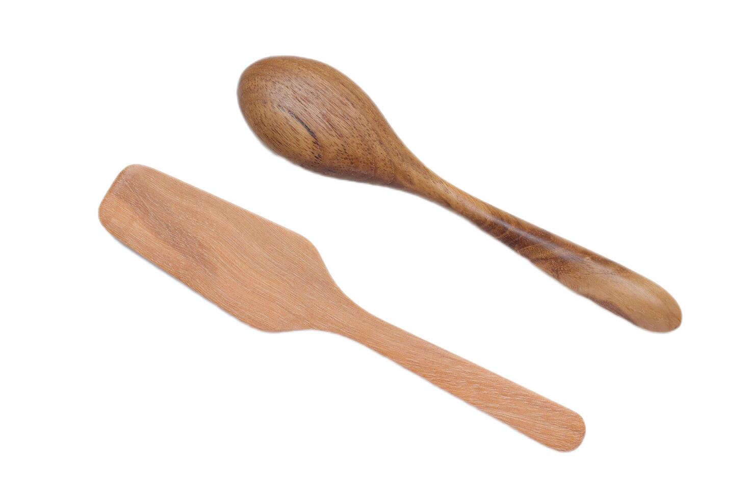 two wooden spoons and a wooden spoon photo