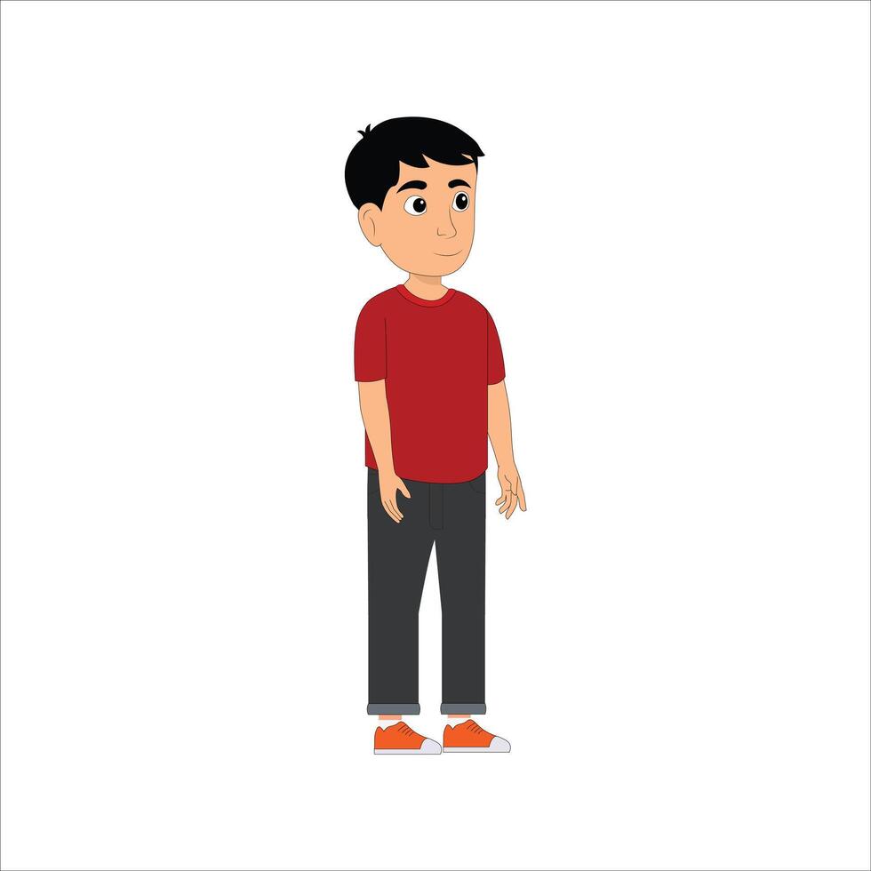 A kids cartoon character for animation vector