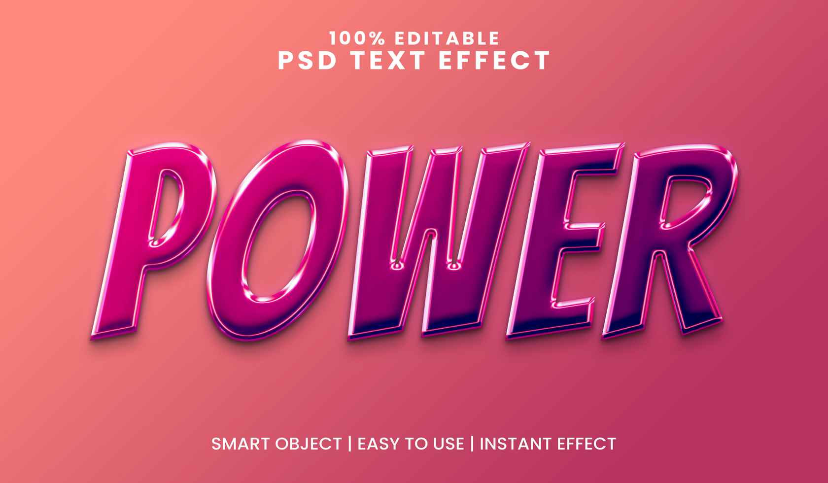 Vibrant Glossy Editable Text Effect in Bold Comic Style psd