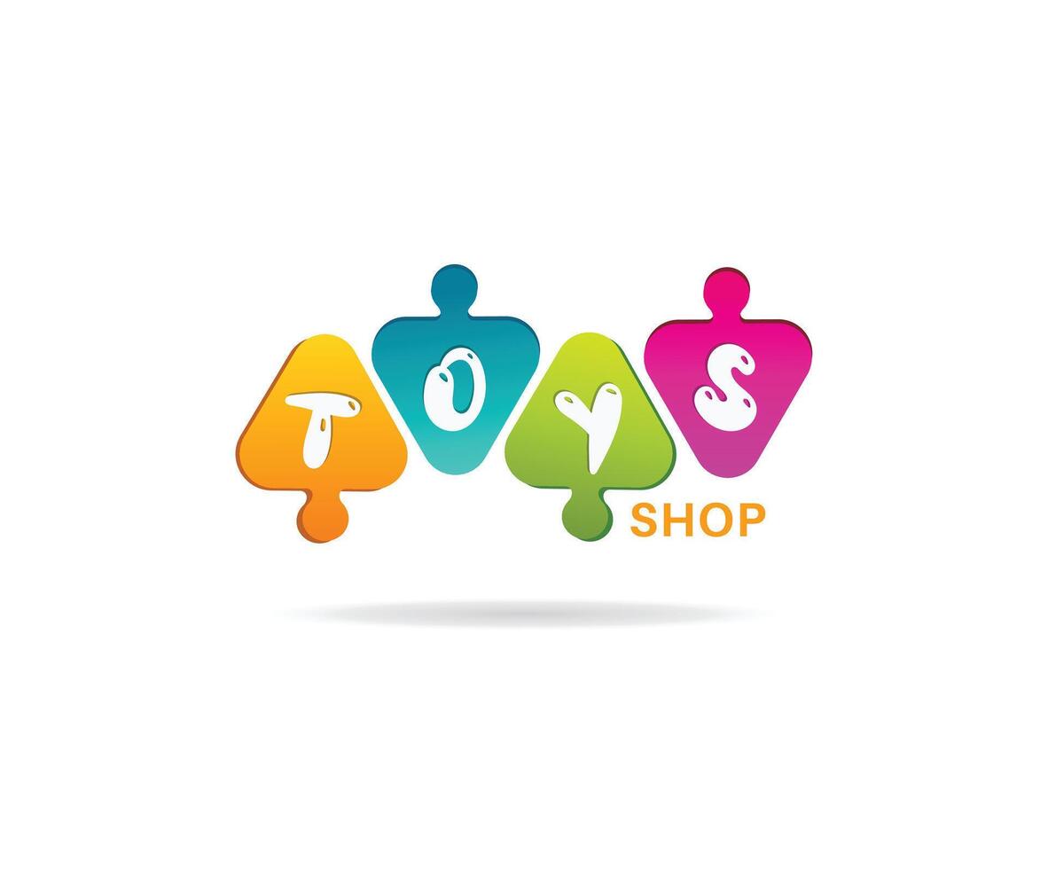 Toys logo art vector